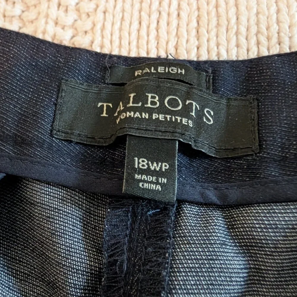Talbot's polished denim dress trousers; work wear.. Size 18WP (women's petite) - Picture 3 of 13